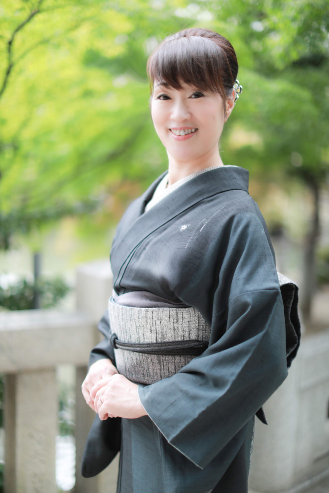 はんなり着物美人 大阪紬 稲田康子 はんなり着物美人 大阪紬 稲田康子