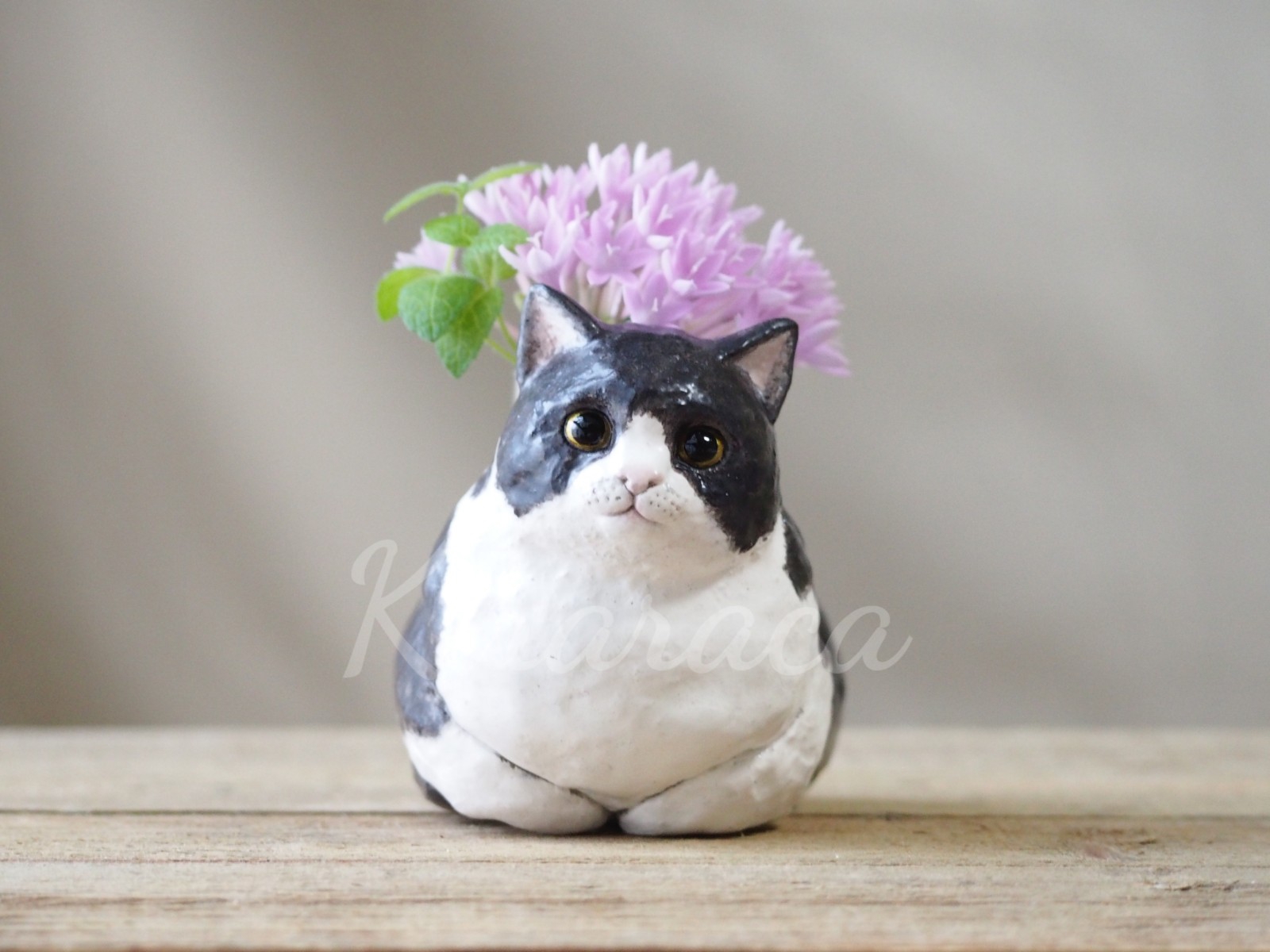 【格安saleスタート】 おさんぽ猫の花器(フラワーベース) Kiraraca【きららか | トートバッグ