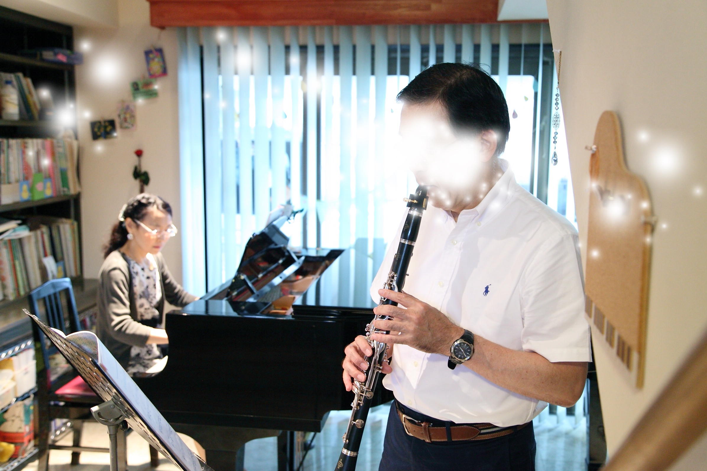 クラリネットレッスンは伴奏付きです。 長崎・大村のピアノとクラリネット教室