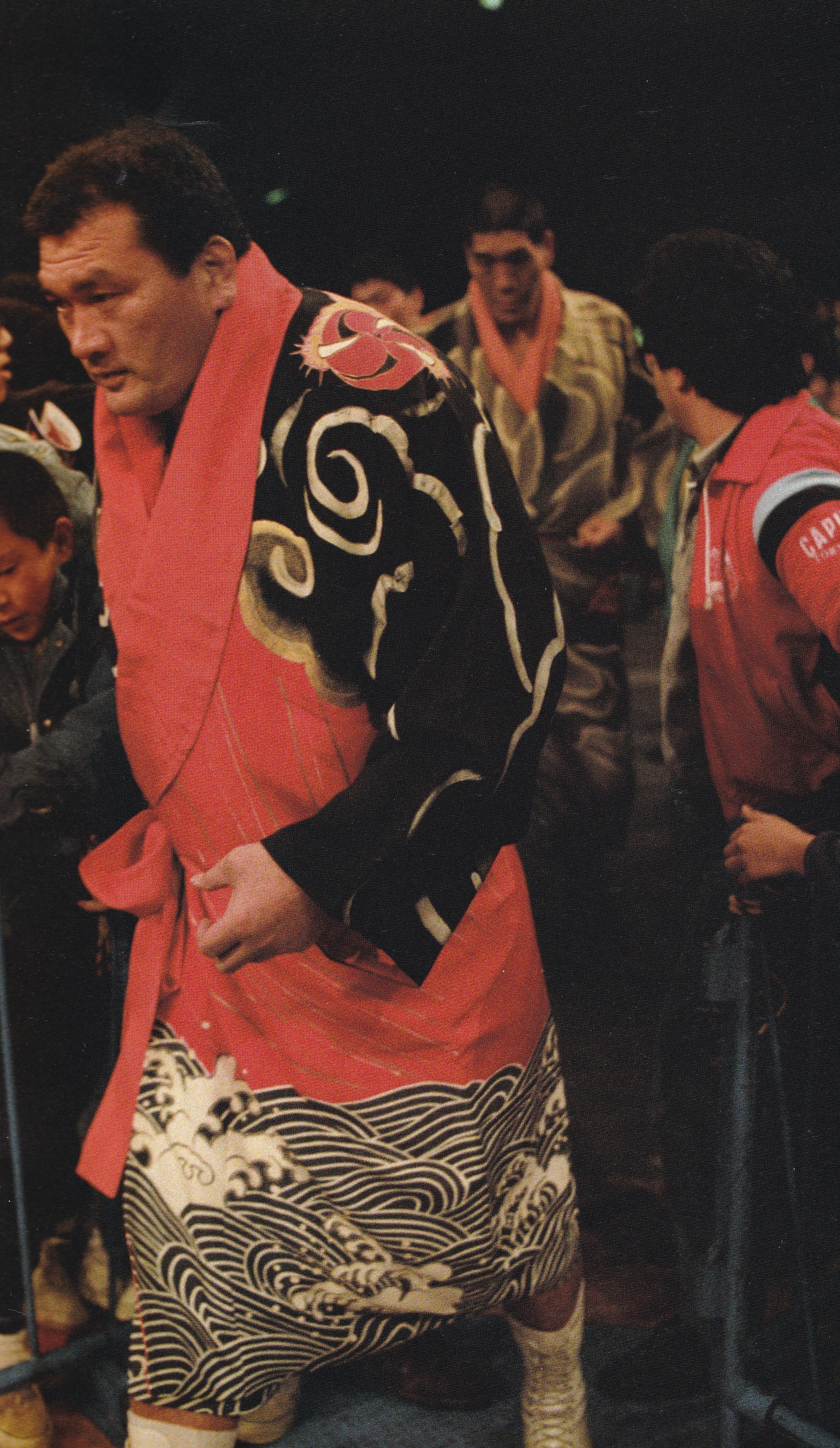 ’87年10月31日　ザ•ロード•ウォリアーズvs鶴田＆輪島組　プロレスポスター 87年10月31日ザ\u2022ロード\u2022ウォリアーズvs鶴田＆輪島組プロレスポスター