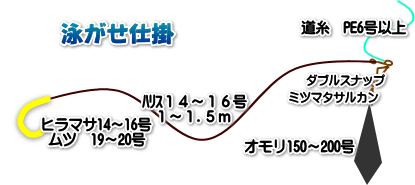 泳がせの仕掛け 邦丸 Kunimaru
