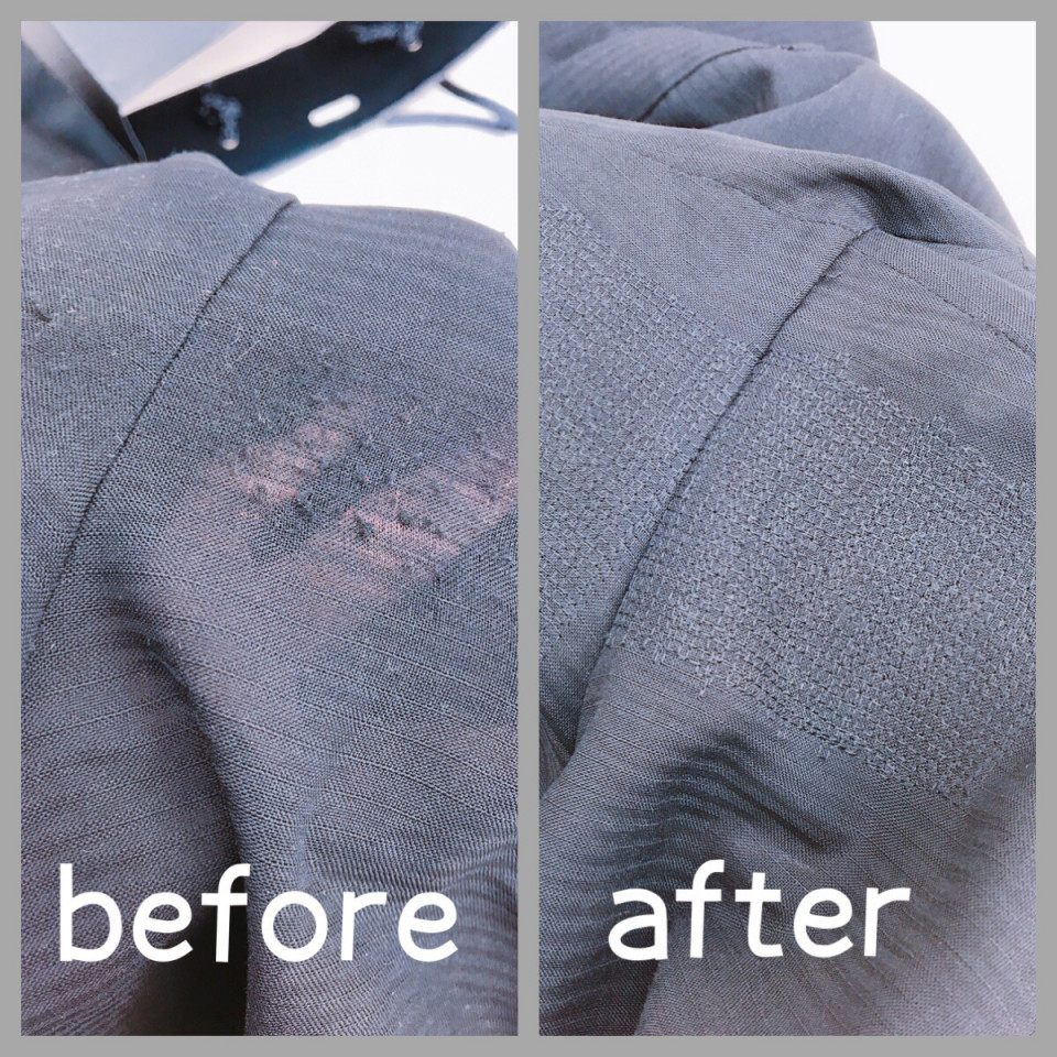 紳士用スラックス股部分のお直し 夢心 にのここ