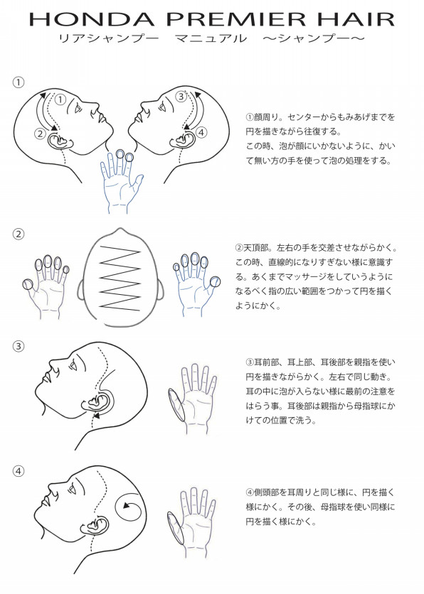 シャンプーマニュアル Honda Gokui