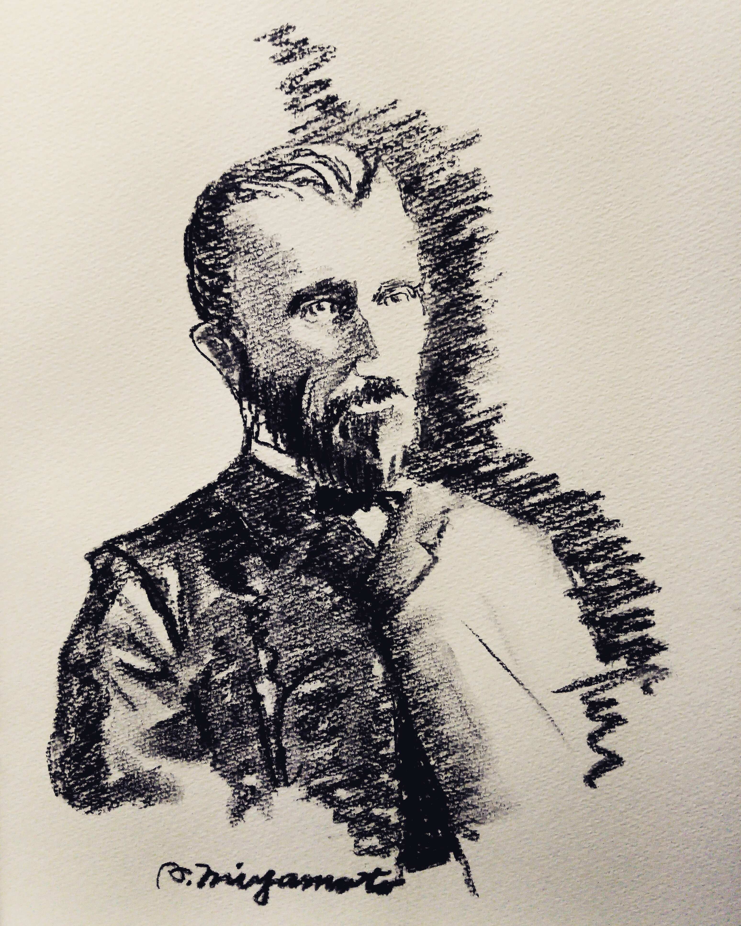 Vincent van gogh replication『木炭画』 | art charcoal and