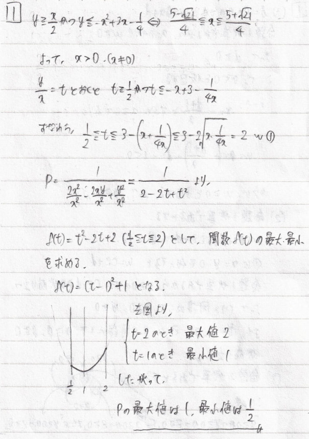 数学 第３章 ２次関数 問題１ 株 たのしい数学模範解答作成社