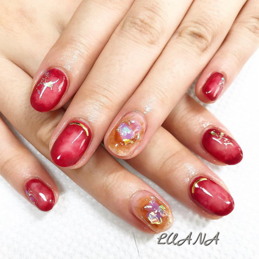 透け感ニュアンスネイル Nailsalon Luana