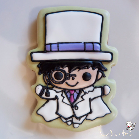 キャラクターアイシングクッキー 怪盗キッド 菓子工房 しろいねこ キャラクターアイシングクッキー 怪盗キッド 菓子工房 しろいねこ