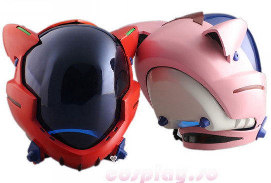 エヴァンゲリオン仕様のヘルメット 引出す