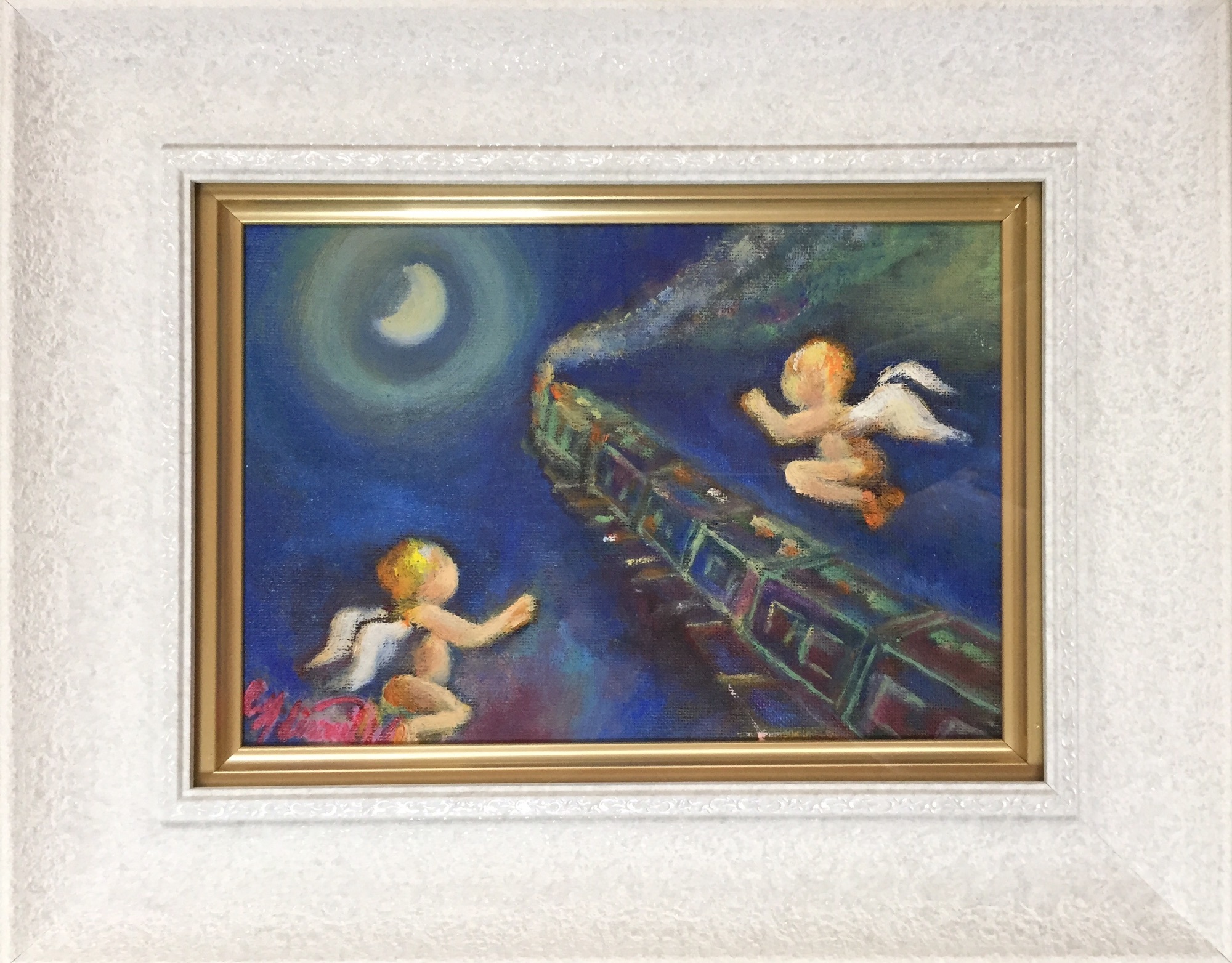銀河鉄道の夜よりサムホール絵画キャンバス