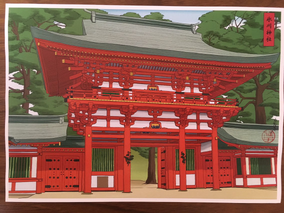一宮 ２ 武蔵国 氷川神社 旅をイラストに