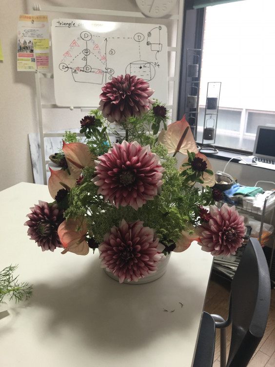 英語でフラワーアレンジメントレッスン アトリエロンロン Atelier Ron Ron