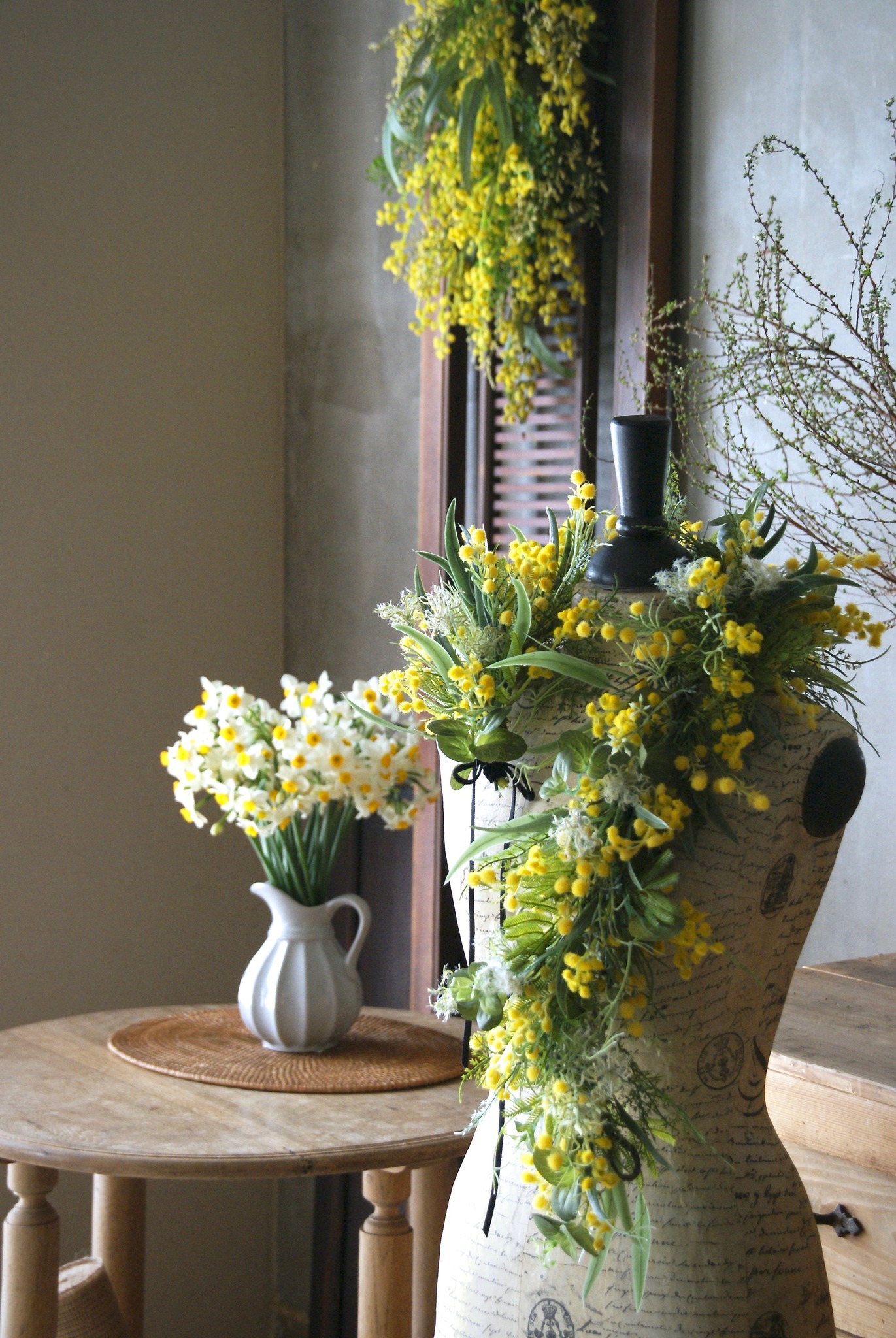 単発レッスン「 ミモザのガーランド 」のご案内 | KANON FLOWERS