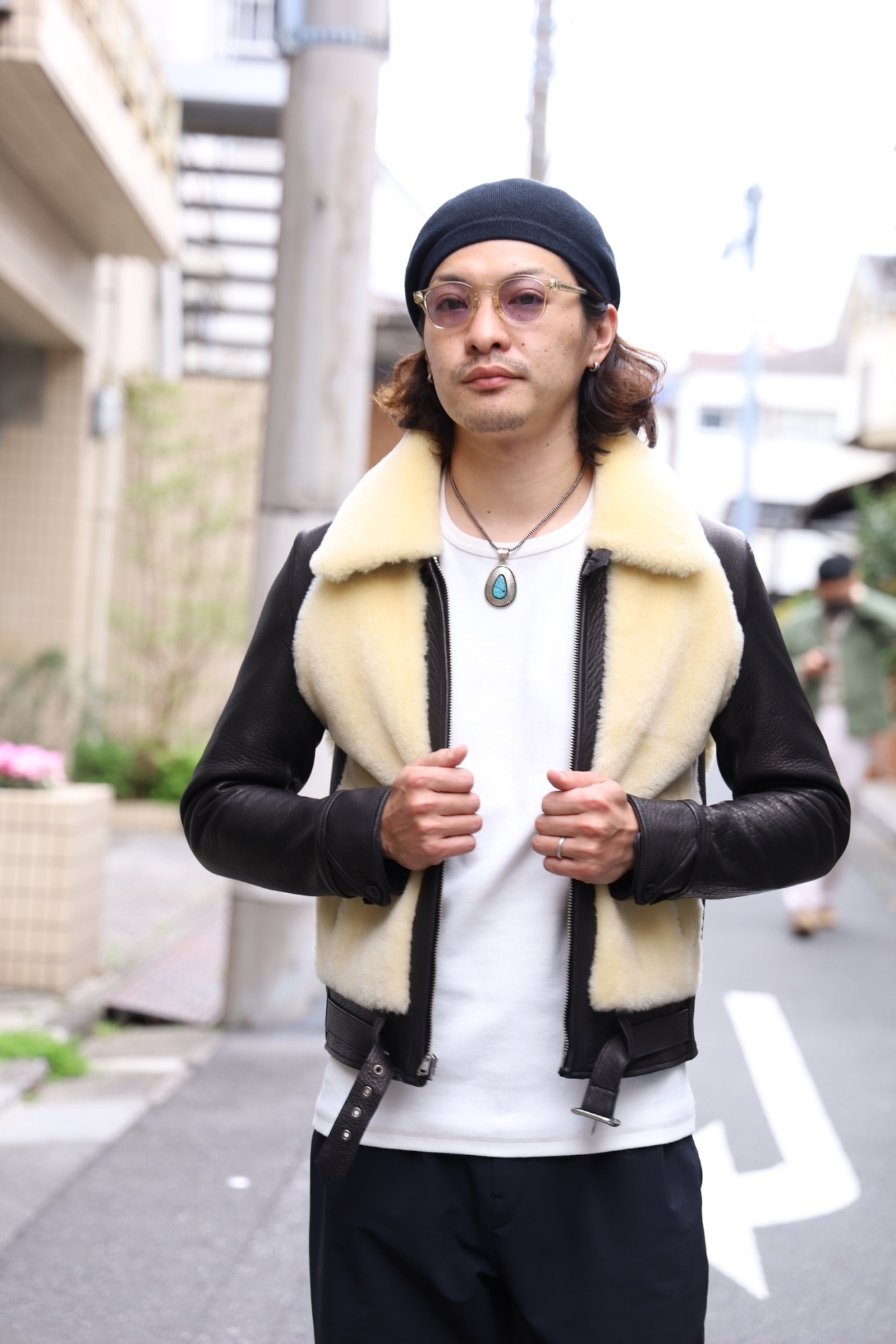 SEVESKIG 熊ジャン スポーツジャケット 鹿革 SEVESKIG 熊ジャン スポーツジャケット 鹿革 WILD BEAR LEATHER