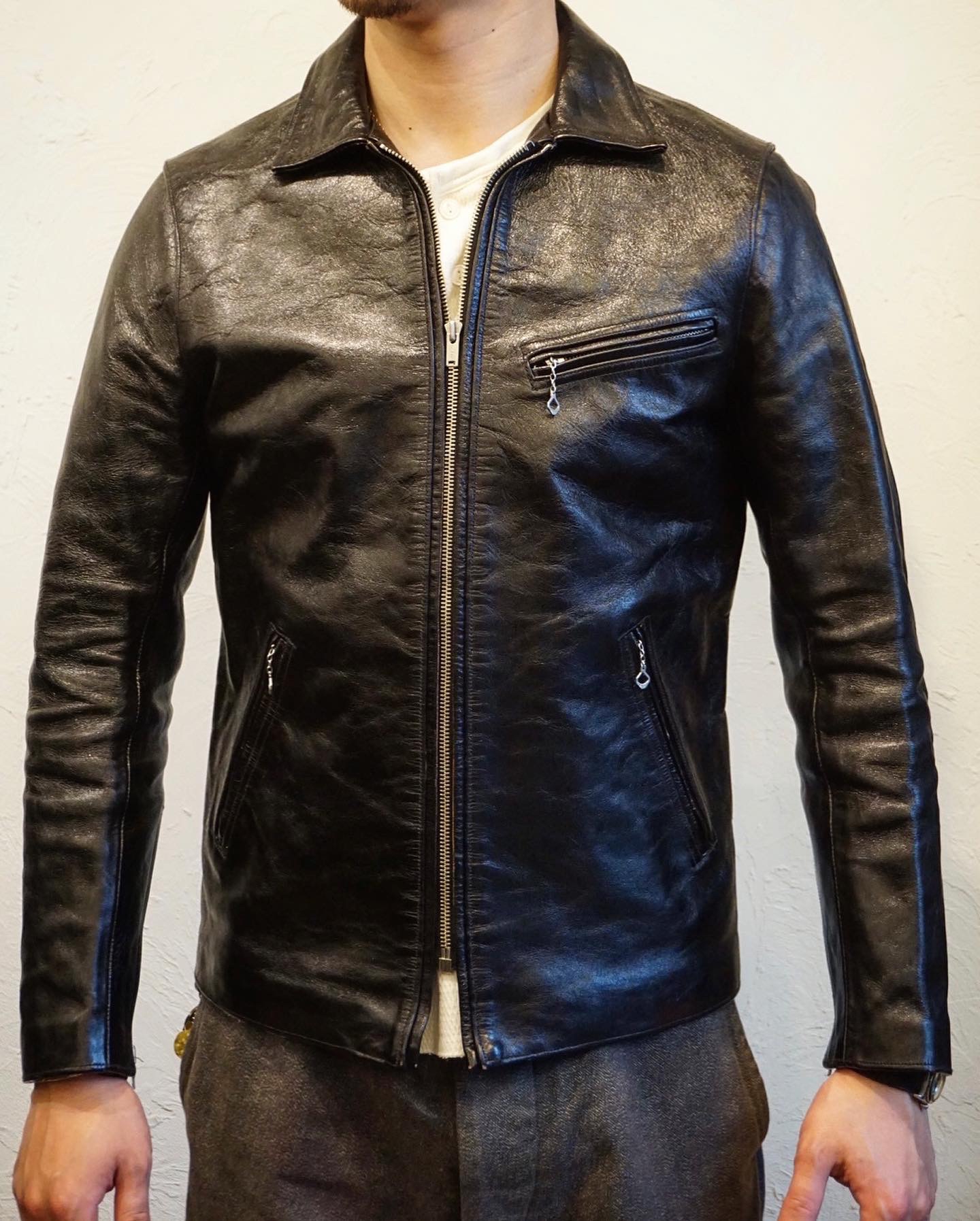 ジャケット・アウター FINE CREEK & CO Bud size40 FINE CREEK ＆CO. BUD DEER サイズ40革の表情につきまして