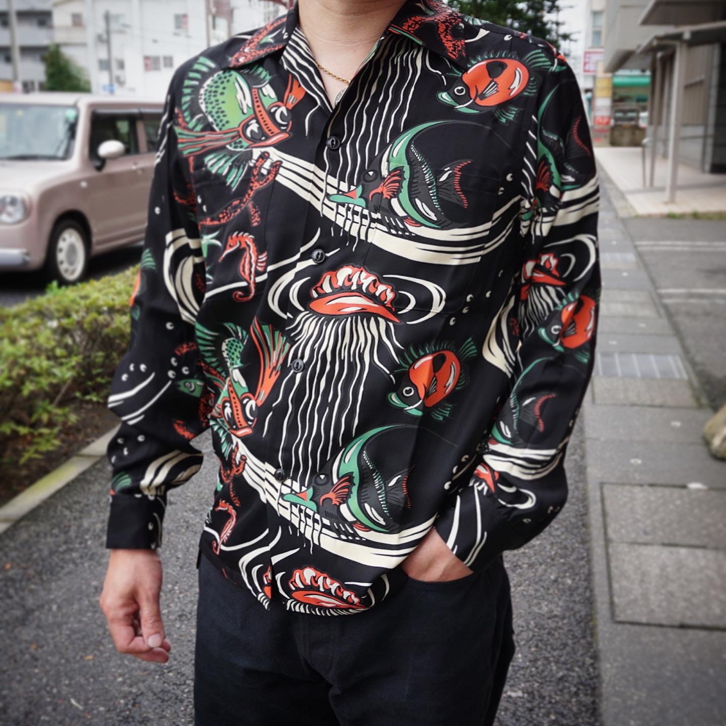 送料無料/新品】 the groovin high 長袖シャツ/XL/レーヨン/IVO