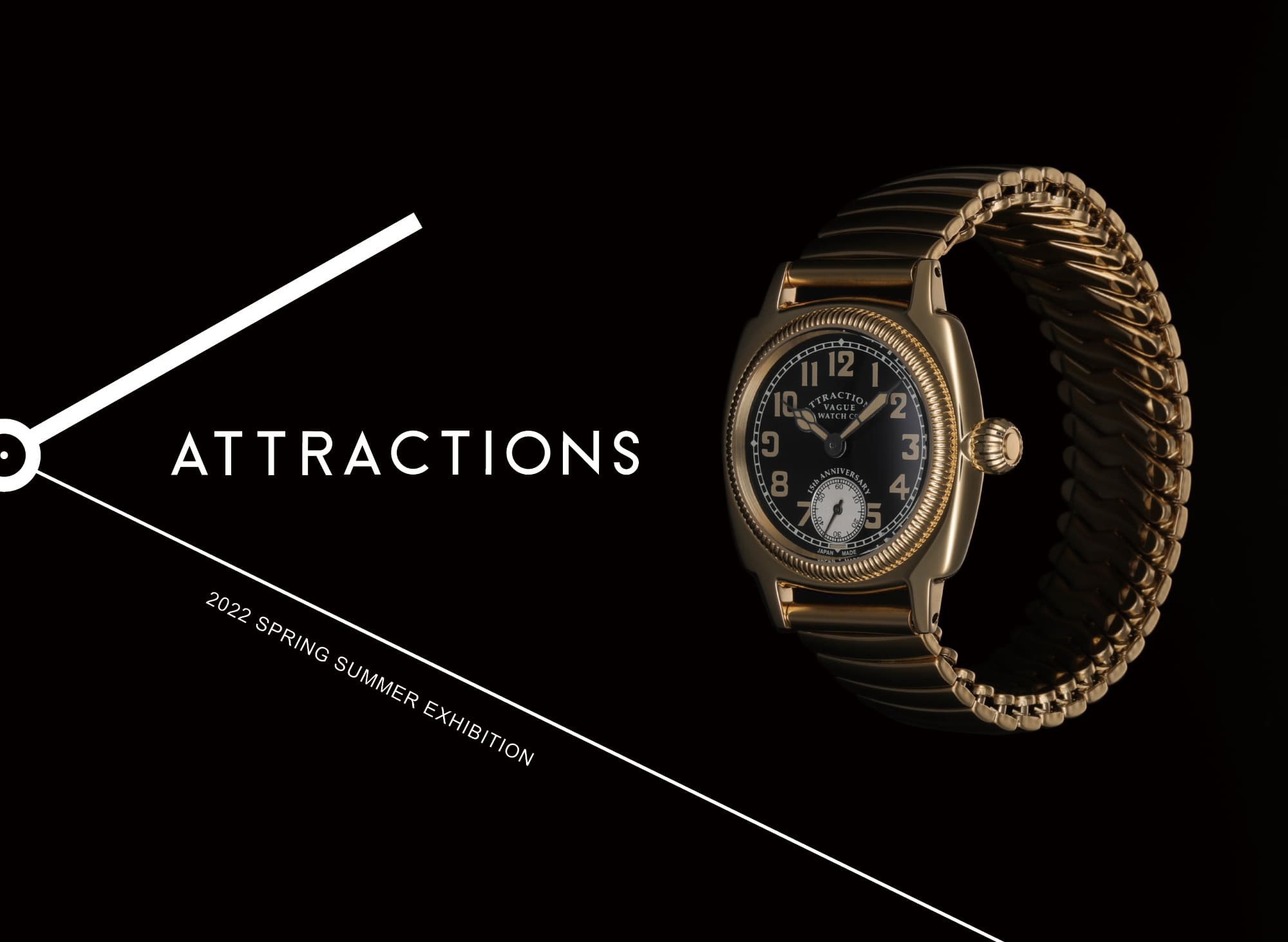 【美品】15周年モデル　Attractions VAGUE WATCH 腕時計