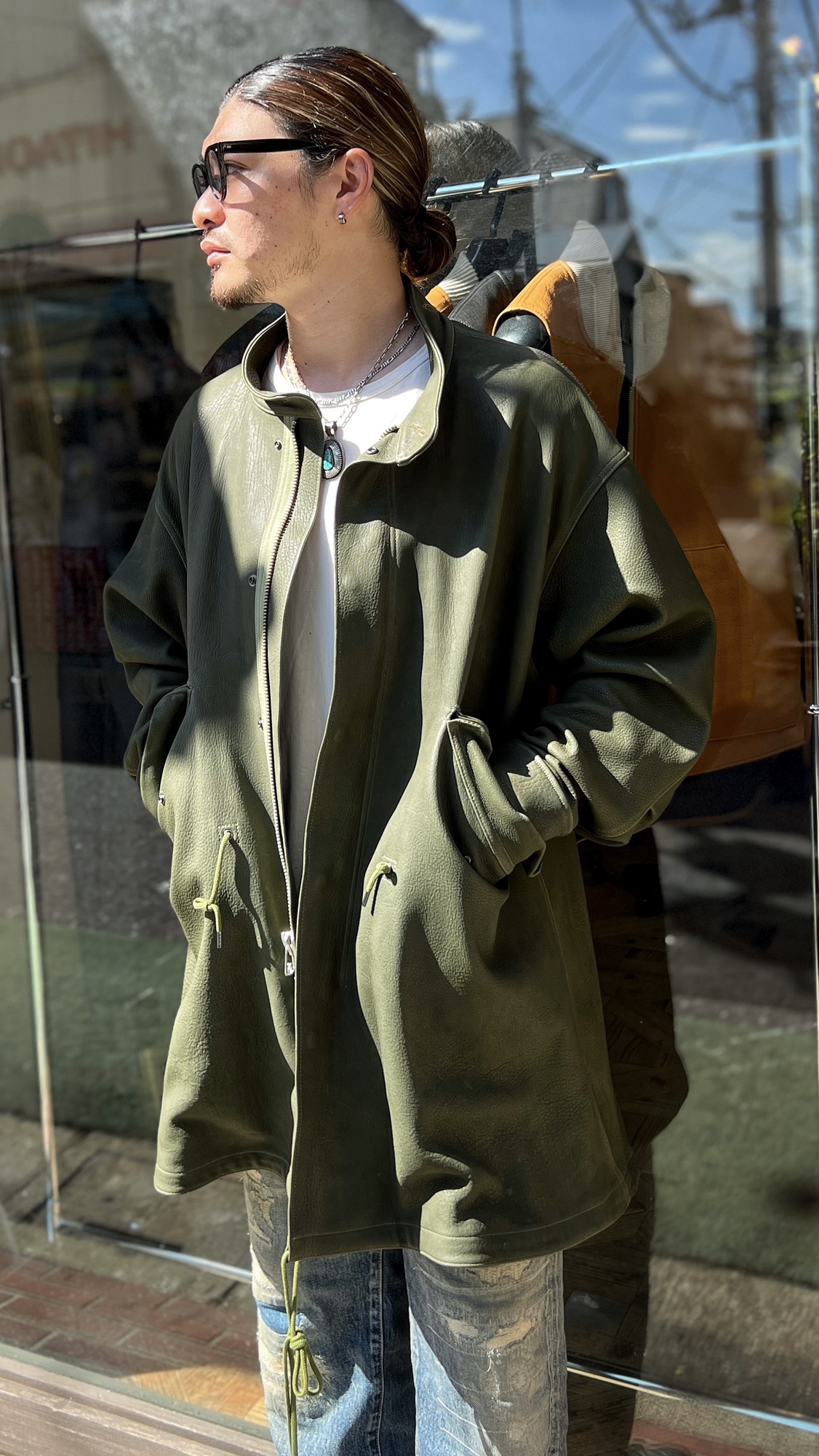 ウエストリンギア　/ 626 レザー版M-65by CWORKS | Rat Style