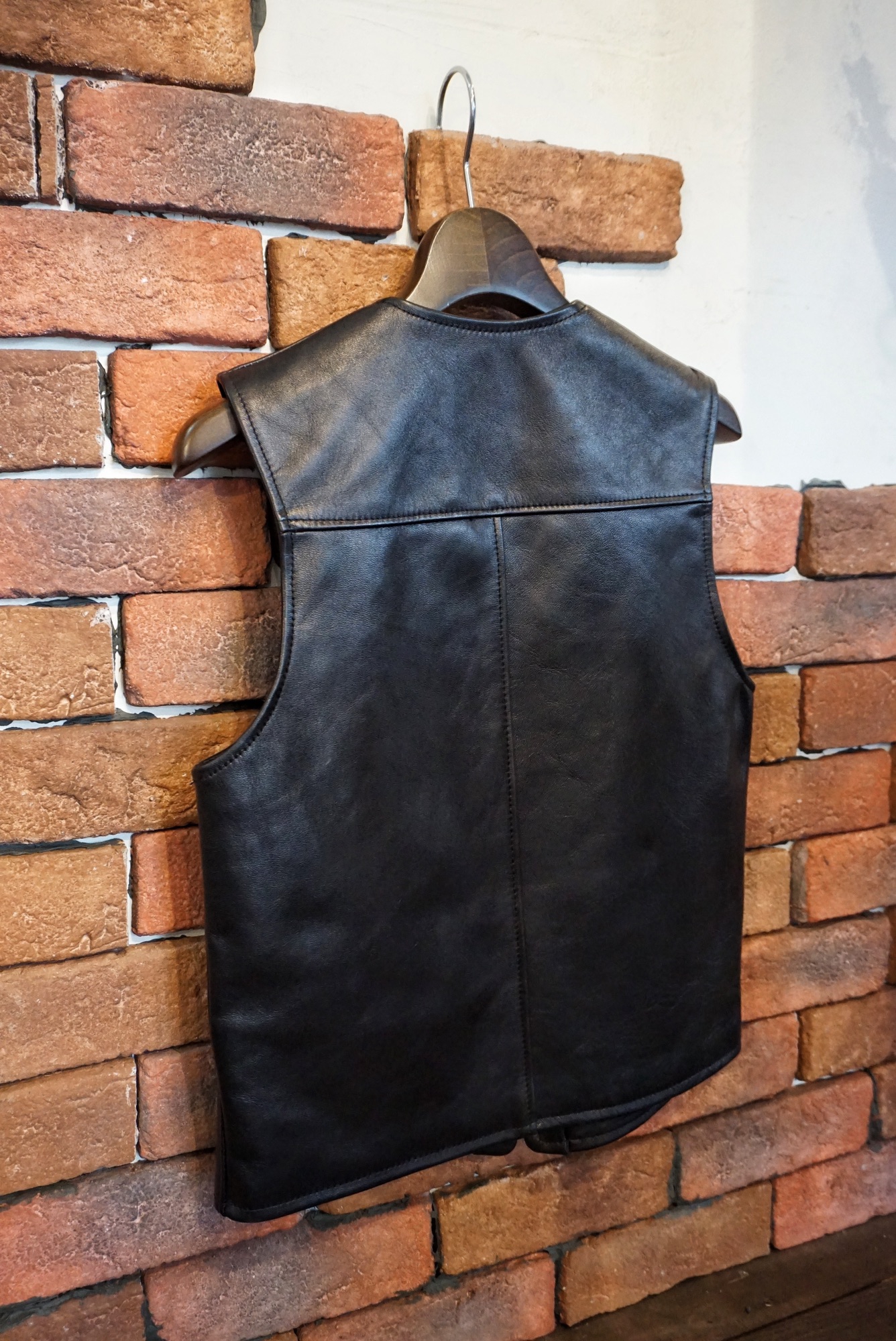 ラス1] 50's style Leather Vest | Rat Style