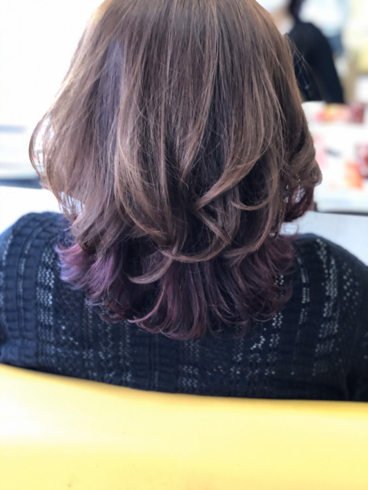 ストレート デジパ インナーカラー 美容室 Tiara ストレート デジパ インナーカラー 美容室 Tiara