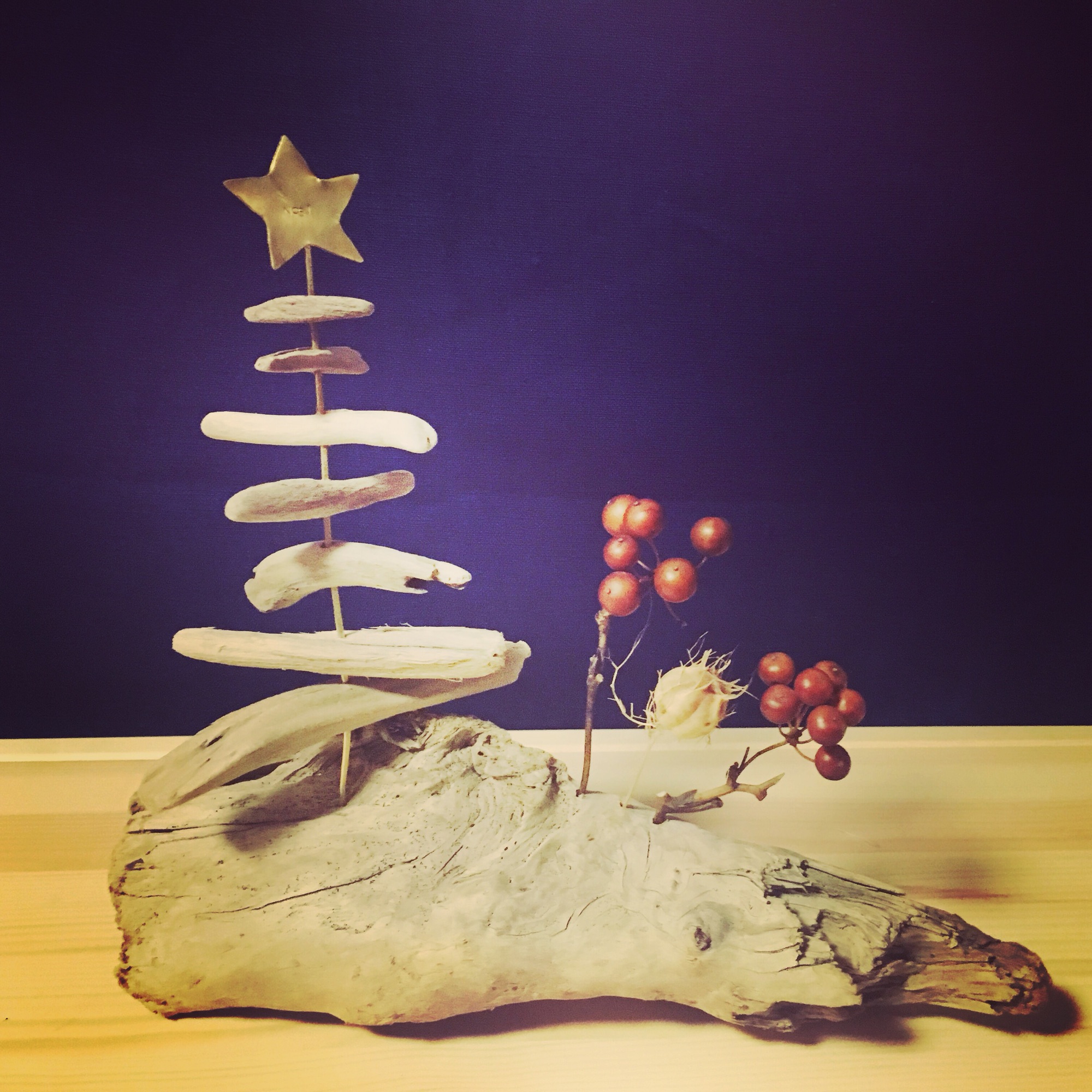 流木×真鍮のクリスマスツリー | 組木屋