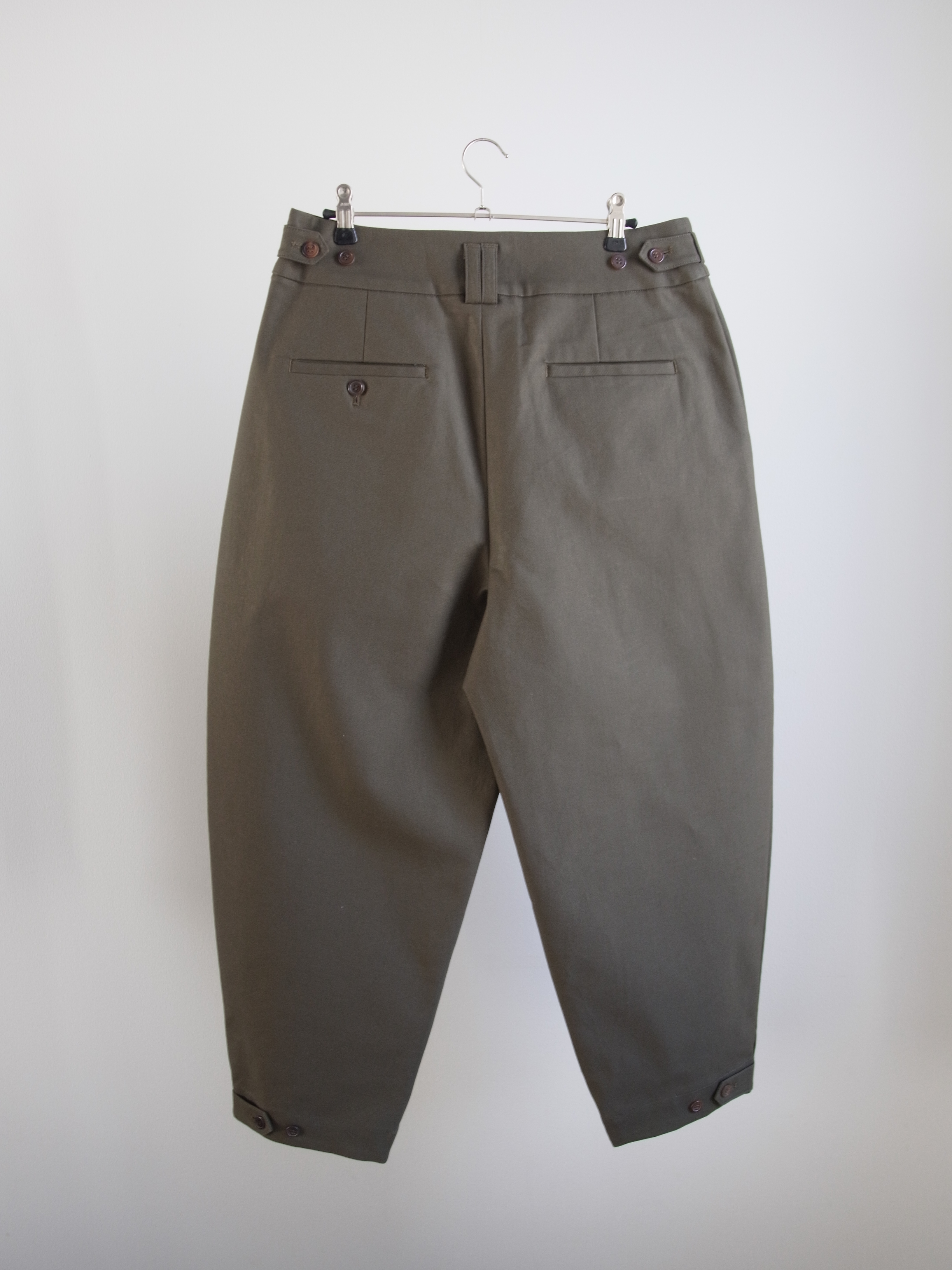 説明文必読❤️サルエSALUE❤️エッグチノパンツ　サイズ１❤️ salue-5-KH unisex egg chino pants〈khaki〉 | SALUÉ