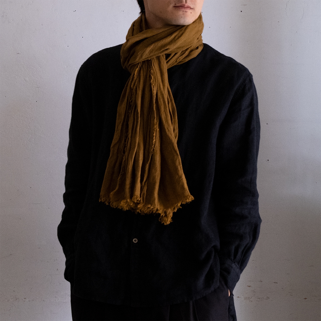 accessories》Lithuanian linen stole／light weight linen