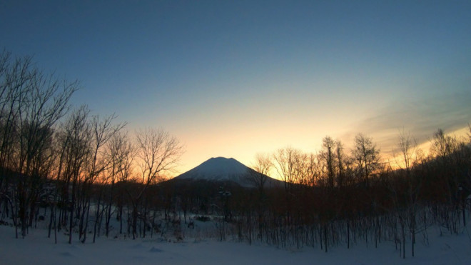 神々しい羊蹄山の朝焼けがきれいでした 羊蹄山 タイムラプス動画 ニセコアンビシャス