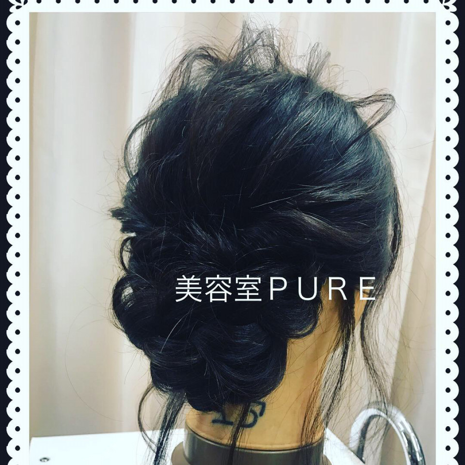 美容室ｐｕｒｅ ヘアアレンジ ヘアセット 徳島大学 徳島文理大 四国大学 鳴門教育大学 卒業式 成人式 結婚式 美容室ｐｕｒｅ ピュア