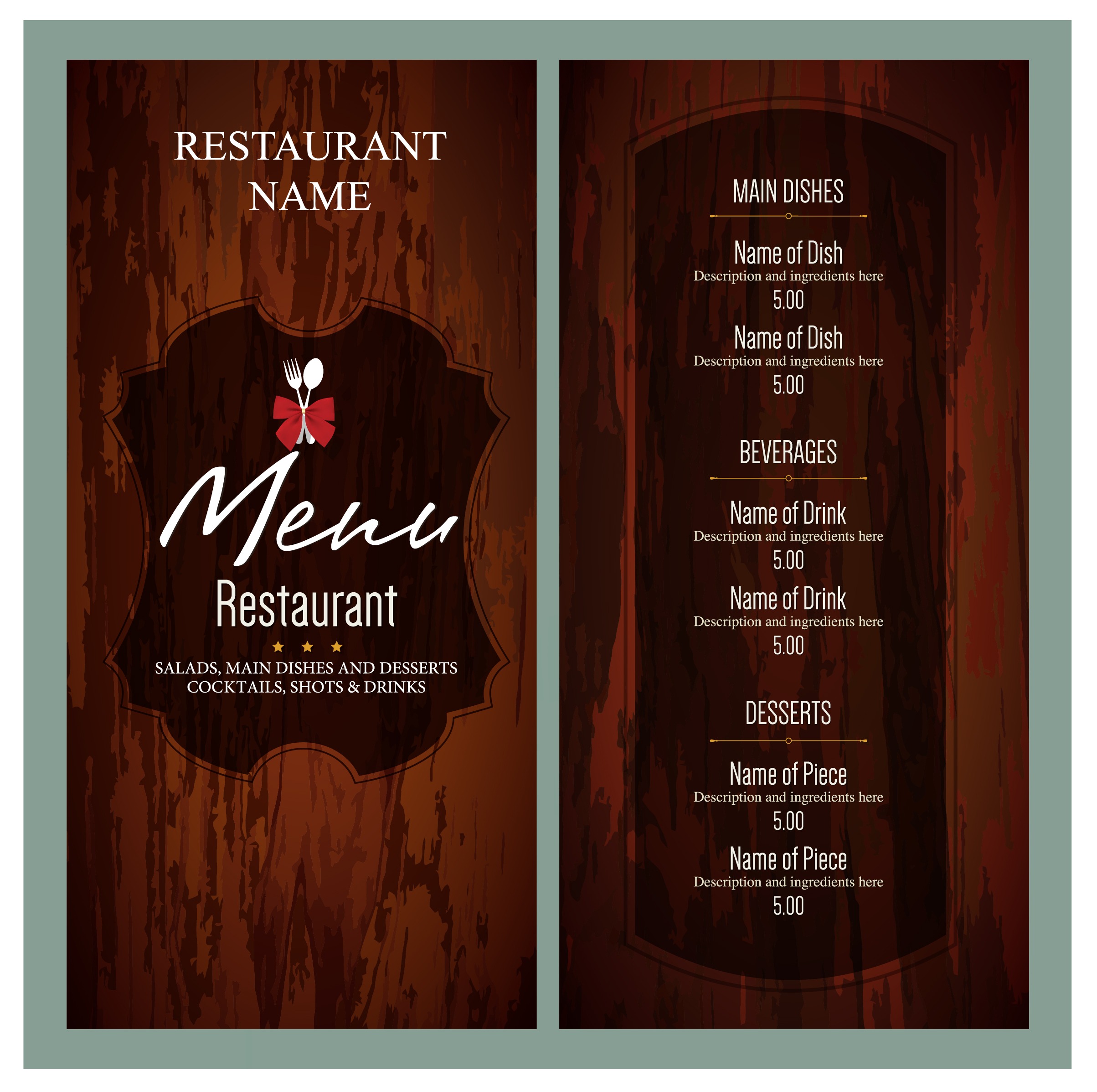 Make A Menu For Free