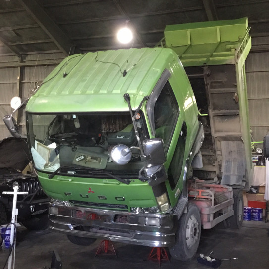 三菱ふそう Fighter オイル交換 Skala Support