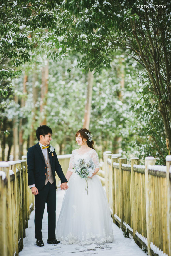 雪とイルミネーションで前撮り 結婚式のカメラマン 出田 憲司 雪とイルミネーションで前撮り 結婚式のカメラマン 出田 憲司