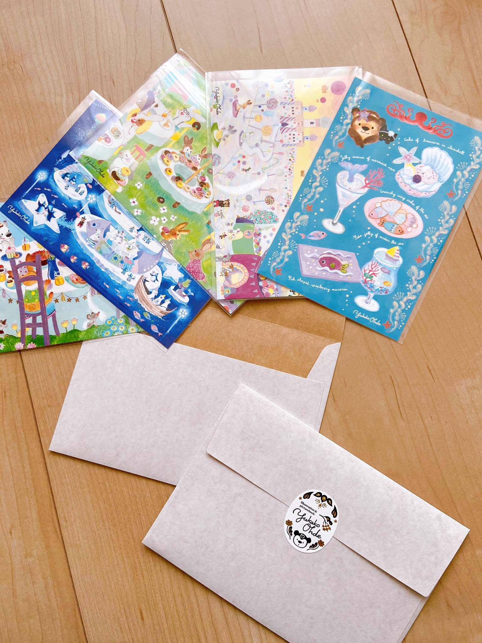 新品 おおでゆかこ 直筆サイン入り複製原画「ドーナツパーティー」 いろいろおかしパーティー | おおで ゆかこ |本 | 通販 | Amazon