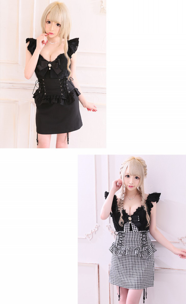 即完売】ローブドフルール セットアップ ブラック 美咲キララ着用 とどけ 