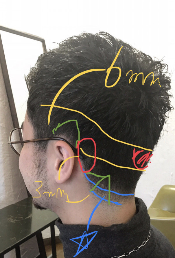 自然な襟足 12時間目 Hair Com