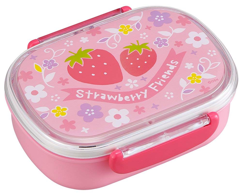 女の子向けお弁当セット「Strawberry Friends」 デザイン＆イラスト