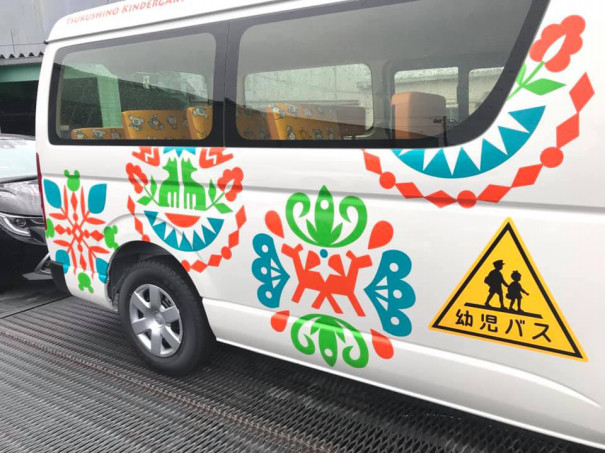つくしの幼稚園 送迎バス３台 Material Michemon マテリアル ミチェモン タナカミチエ
