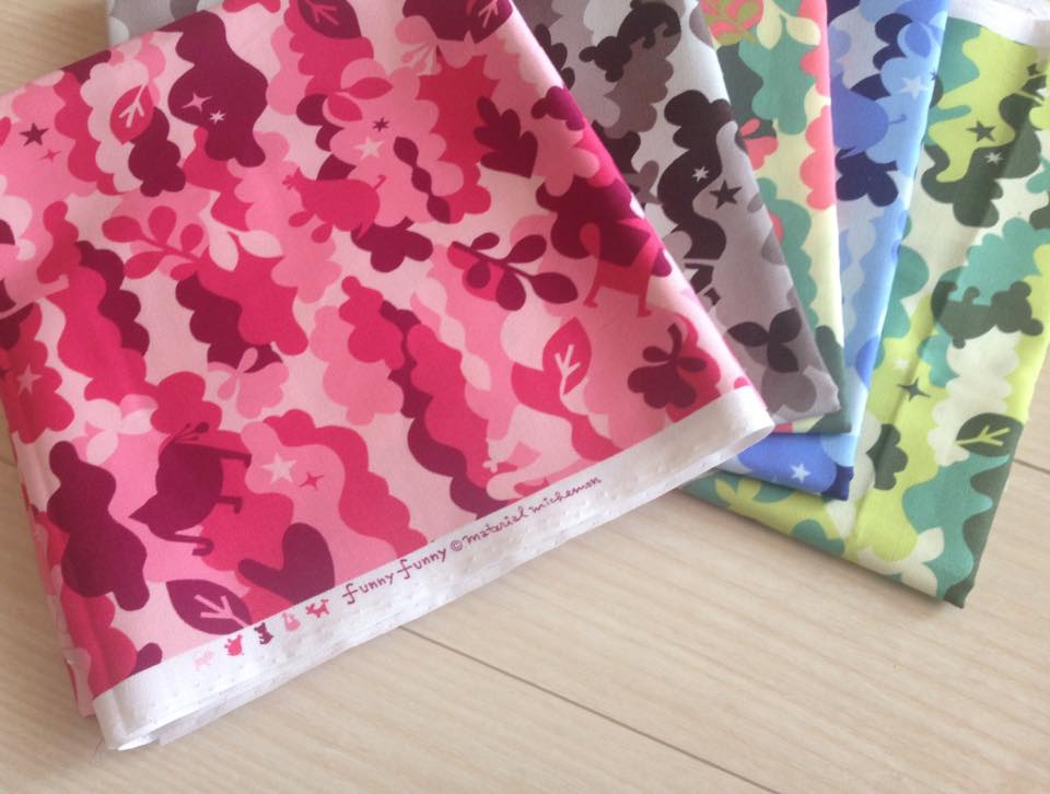 ファブリック FunnyFunny 第4弾(キャラ迷彩柄) | material michemon
