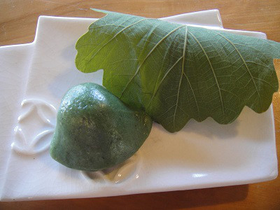 柏餅 よもぎ 造り菓子 竹芳