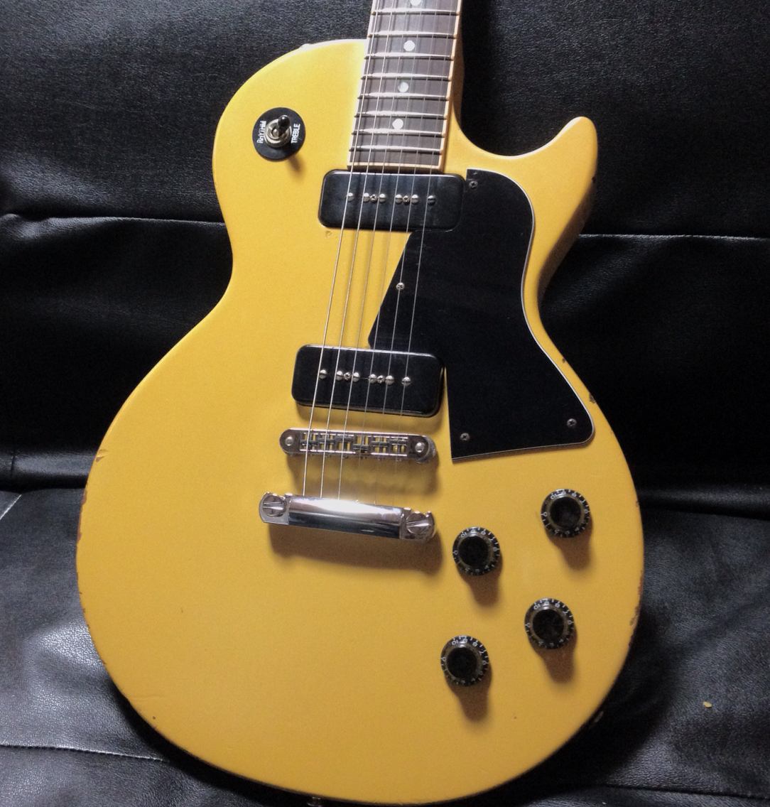 2012 Gibson Les Paul Junior Special / Satin Yellow | Amethyst Guitars