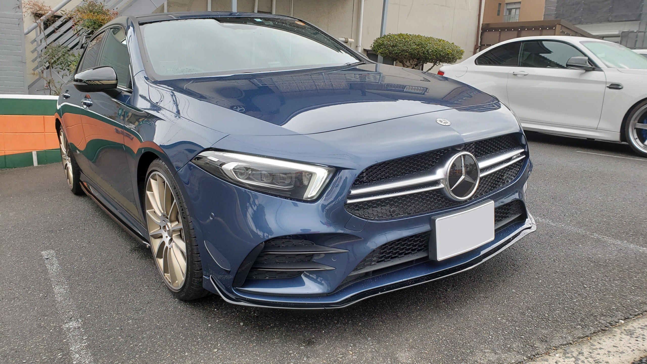 メルセデス W177 AMG A35 MAXTON DESIGN エアロ取り付け、オイル交換