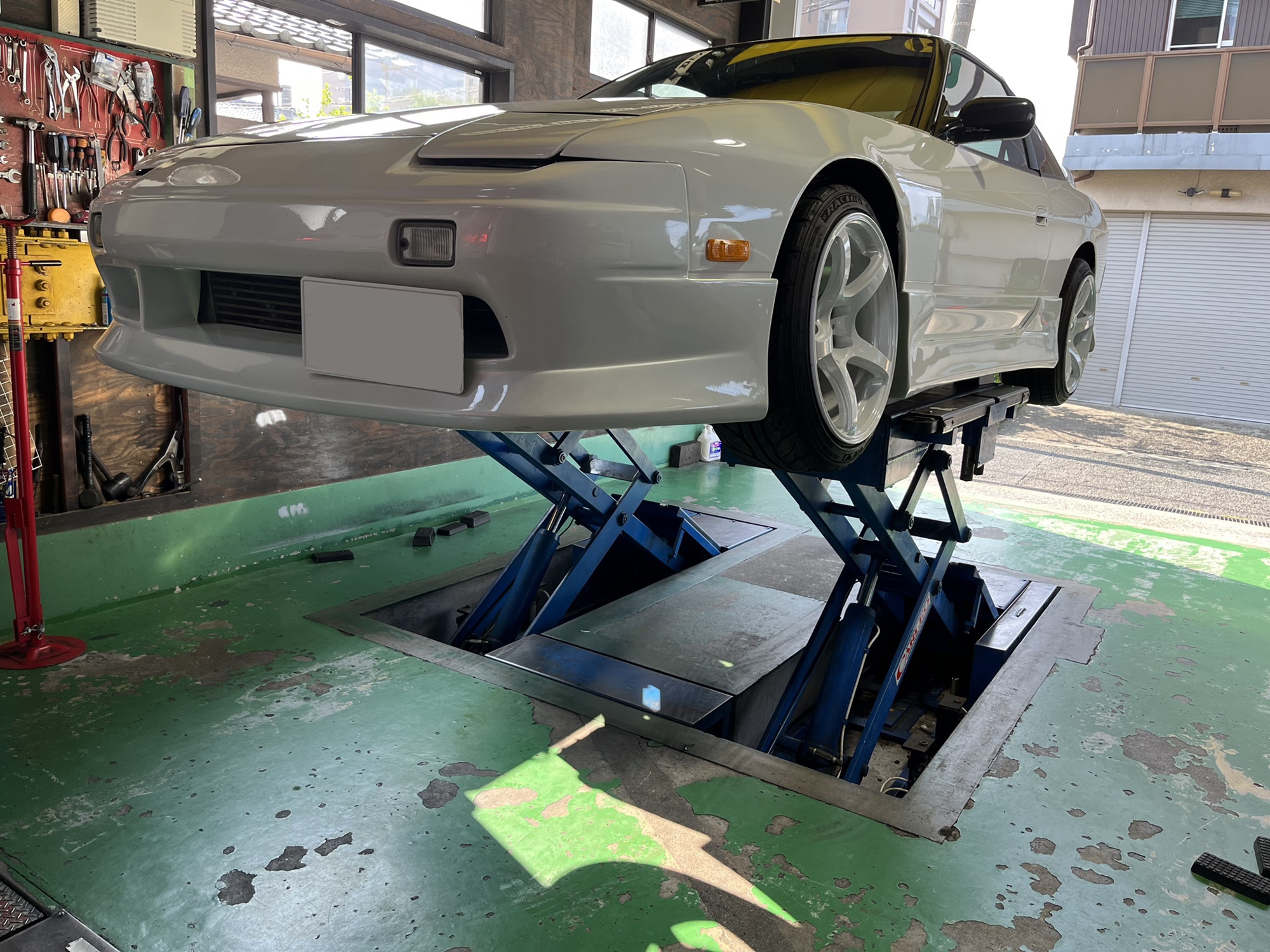 86brzワンオフ中間ストレート加工錆塗装あり。