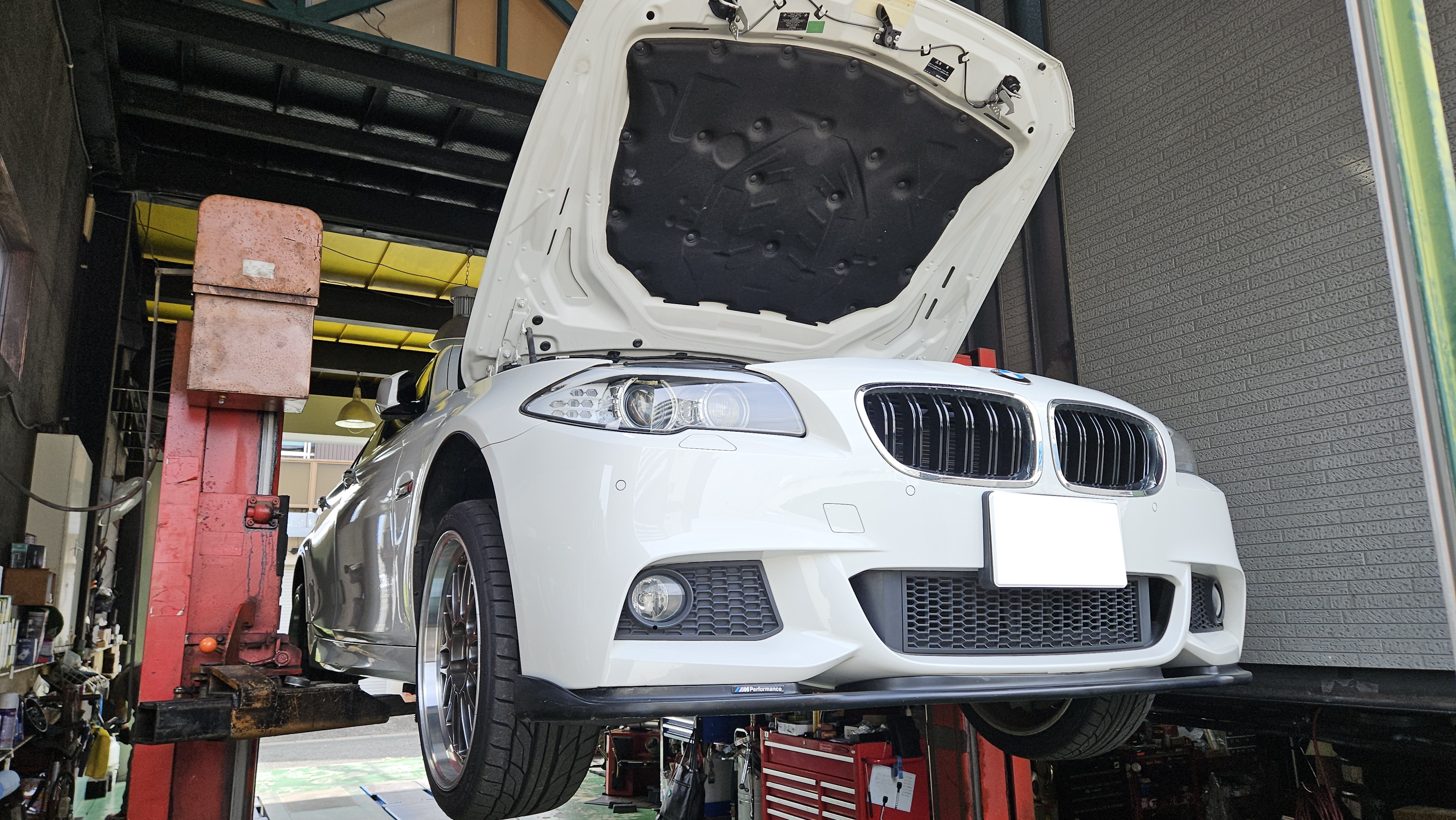 BMW F10 530i ラムダセンサー＆ブロアファン交換、F10 523d