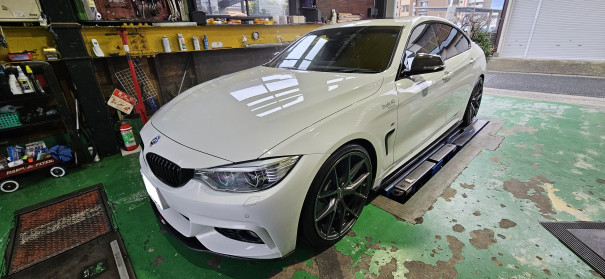 BMW F36 435i M純正ホイールへ交換、オイル交換などなど… | POLE POSITION