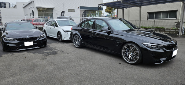 BMW F80 M3 ダウンサス取り付け、ベンツ W639 V350 バックカメラ 