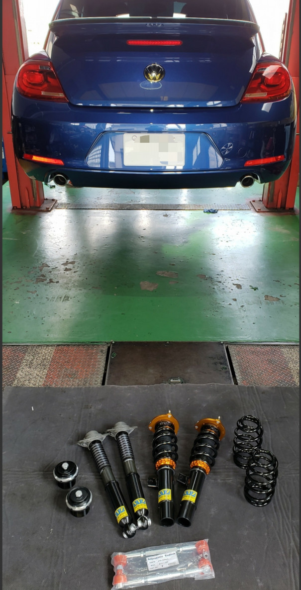 ザ・ビートル XYZ車高調取り付け！ | POLE POSITION