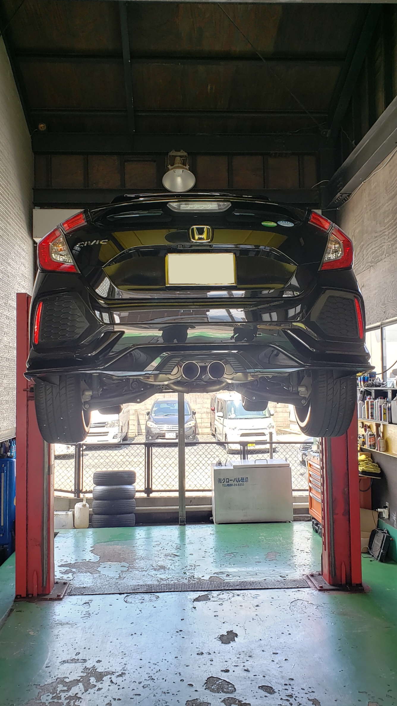 シビック REMUSマフラー取り付け！ | POLE POSITION