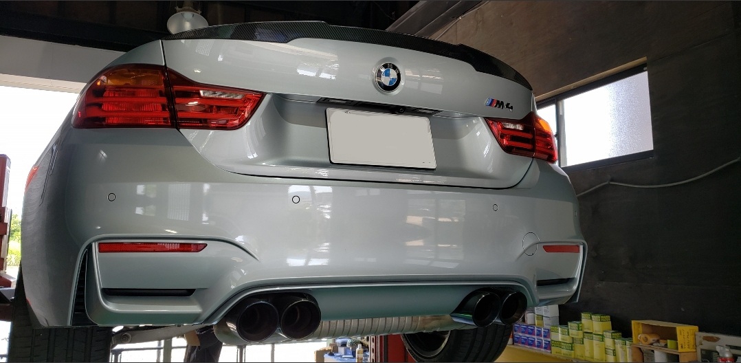 BMW F82 M4 エアロパーツ取り付け、F36 420i MAXTON DESIGNサイド