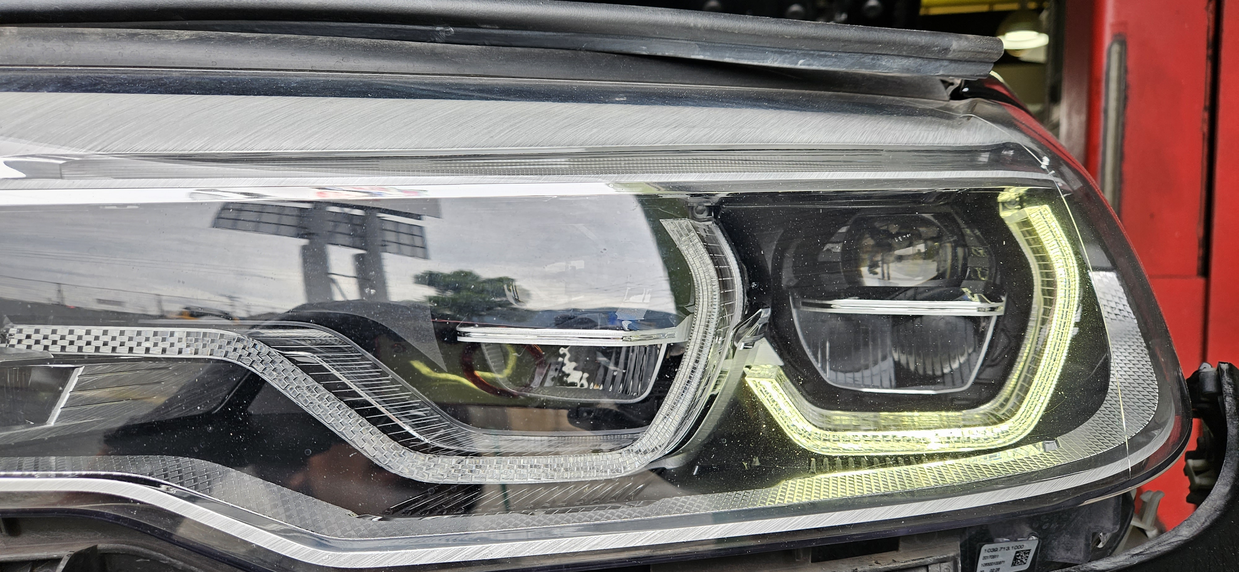 BMW G30 523d デイライトモジュール交換、F15 X5 ABSセンサー