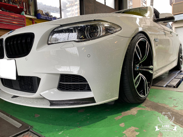 BMW F10 タイヤ交換、MAXTON Designエアロ取り付け、R60ミニクーパー 