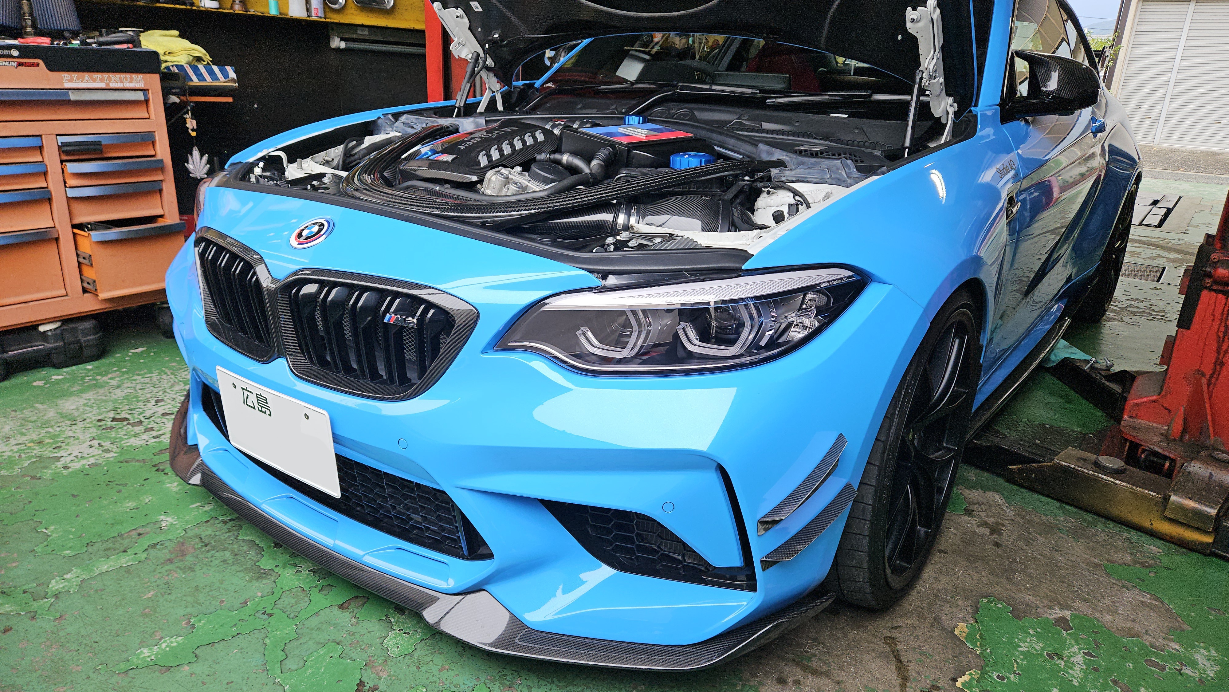 福袋 オンライン BMW F87 M2C EISENMANNセンターパイプ交換＆デイライトイエロー ラケット(軟式用)
